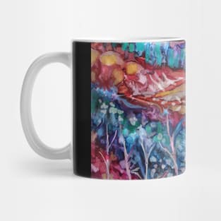 "America the Beautiful" Colorful Digital Abstract (Jean B. Fitzgerald) Mug